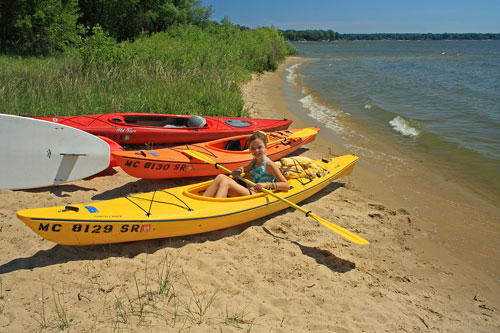 getting ready to rent a kayak